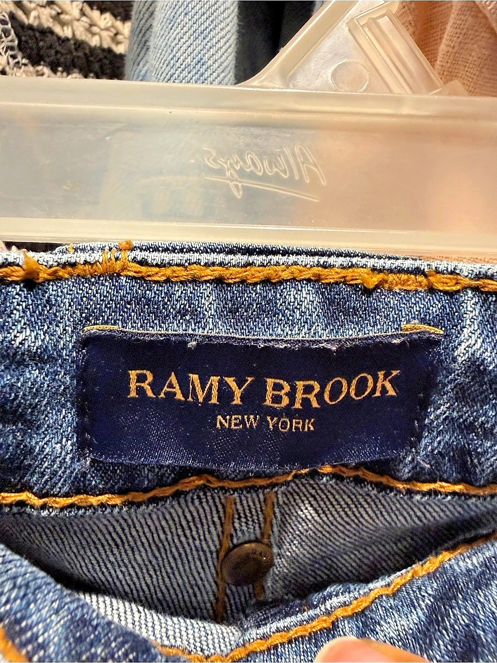 Ramy Brook Tina High-Rise Wide Leg Jean Blue Waist 28 - Picture 4 of 12